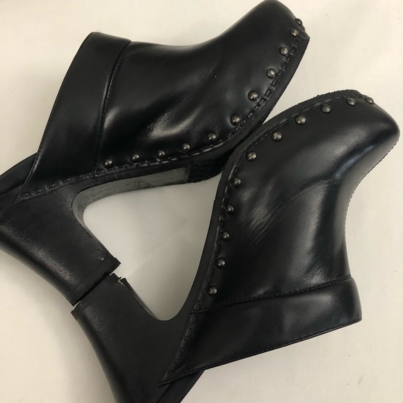 DANSKO Sz 40 Leather Heel Clog Mules - Picture 6 of 14